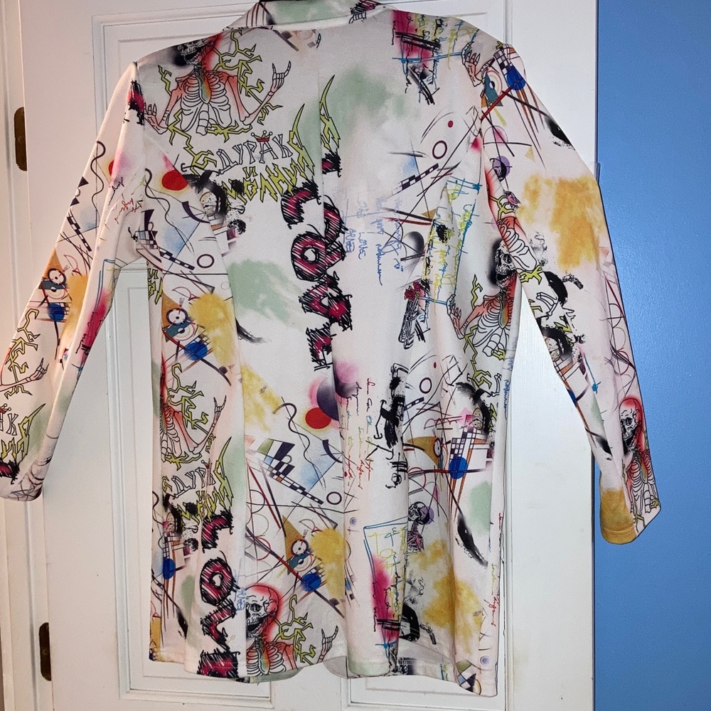 Colorful Abstract Women's Jacket - Picture 2 of 5